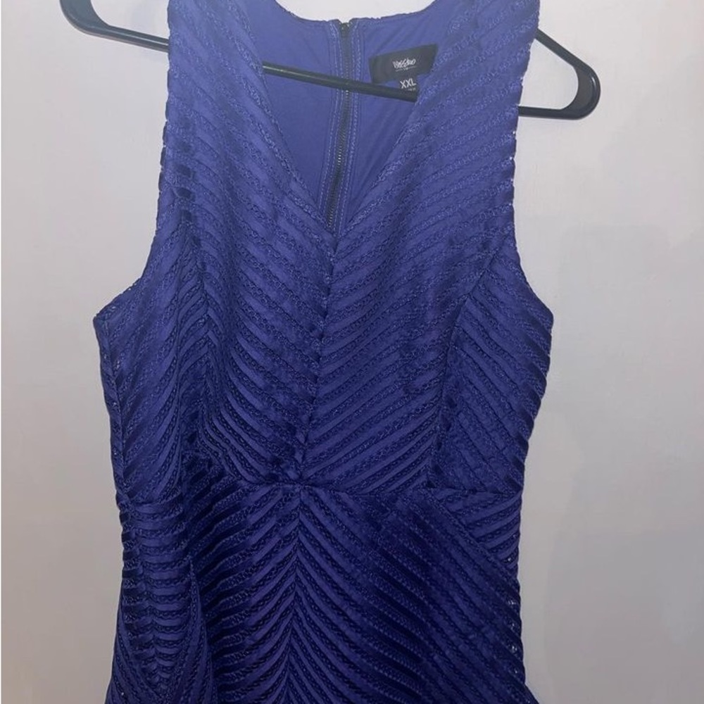 Blue Sleeveless Dress XXL